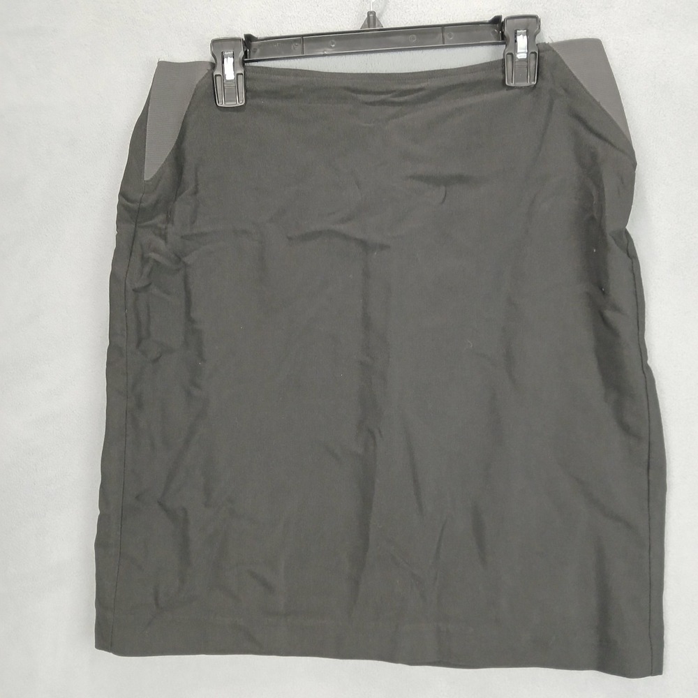 World Brand Stretch Straight & Pencil Skirt Womens 11/12 Black Back Zip Formal